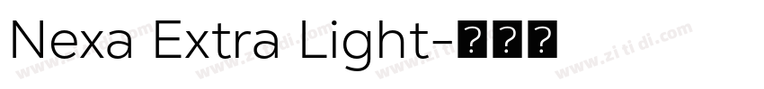 Nexa Extra Light字体转换